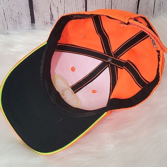 Mossy Oak Safety Orange High Visibility Hunting Construction Velcro Back - Picture 6 of 10